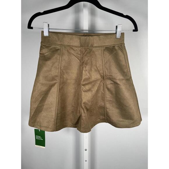 NWT Halara High Waisted Decorative 2-in-1 A Line Suede Mini Casual Skirt Size XS - Picture 4 of 9